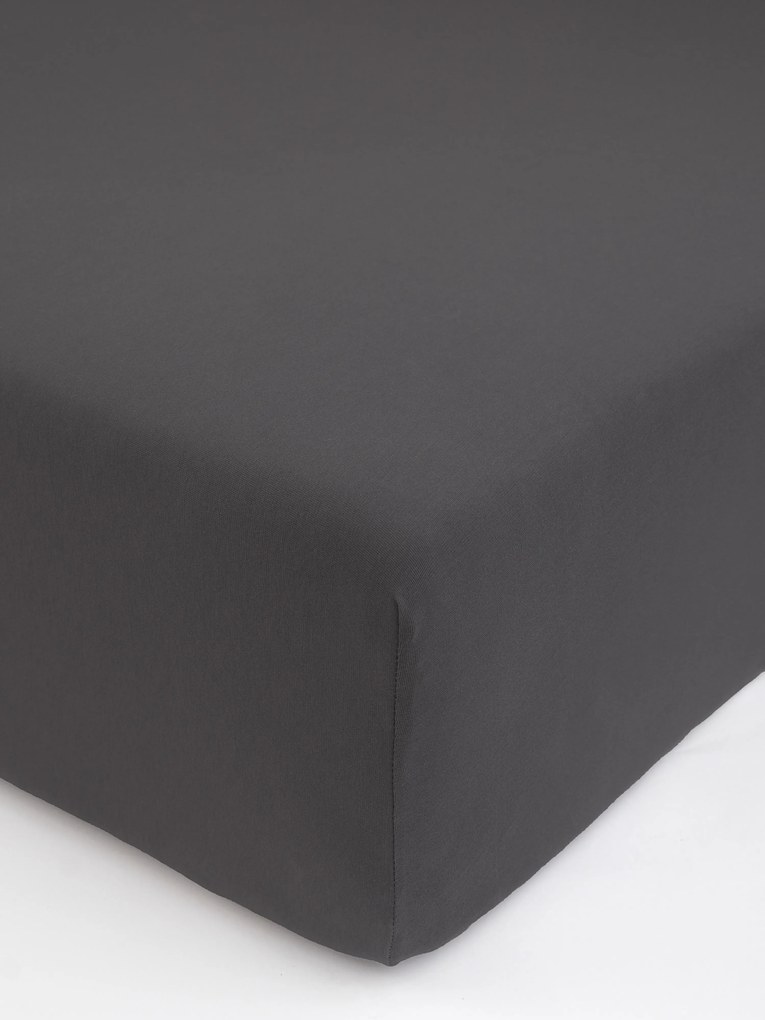 Jersey plachta s elastanom Deluxe 220 × 200 cm – tmavosivá