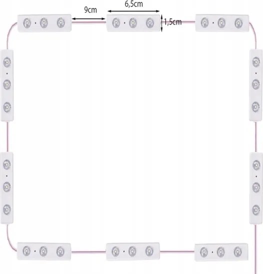 VK 27515 LED svetlá na zrkadlo k toaletnému stolíku 10 ks