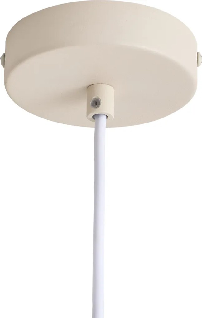 Škandinávska závesná lampa béžová s opálovým sklom - Polly