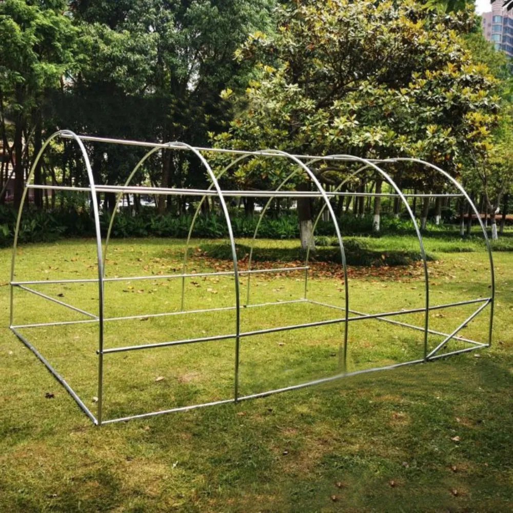 LEAN Záhradný fóliový skleník 4x2, 5x2m 10m² - zelený s rámom