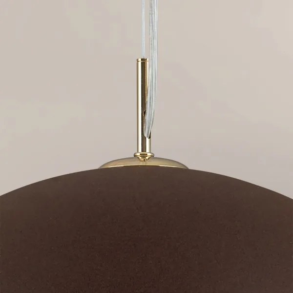 Orion HL 6-1623/1 - Luster na lanku ELIANO 1xE27/60W/230V pr. 50 cm hnedá/zlatá