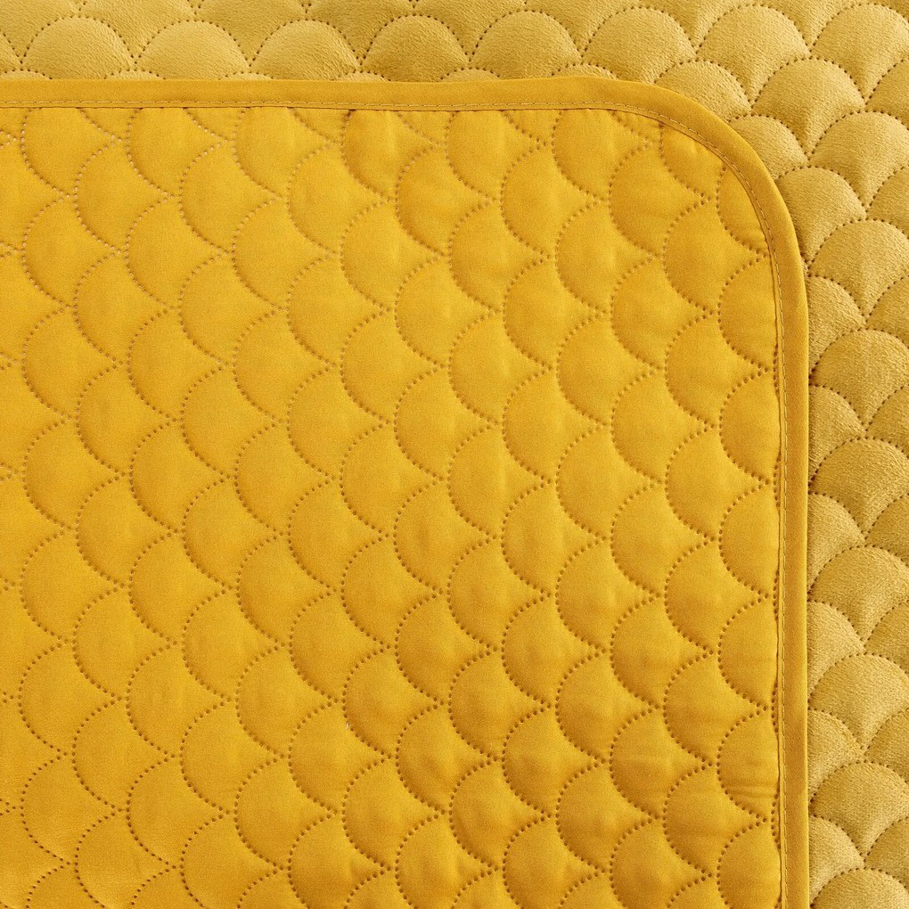 PREHOZ NA KRESLO ARIEL 70X160 CM HORČICOVÝ