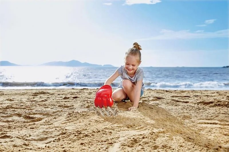 Veľká tlapa, červená – hračka do piesku