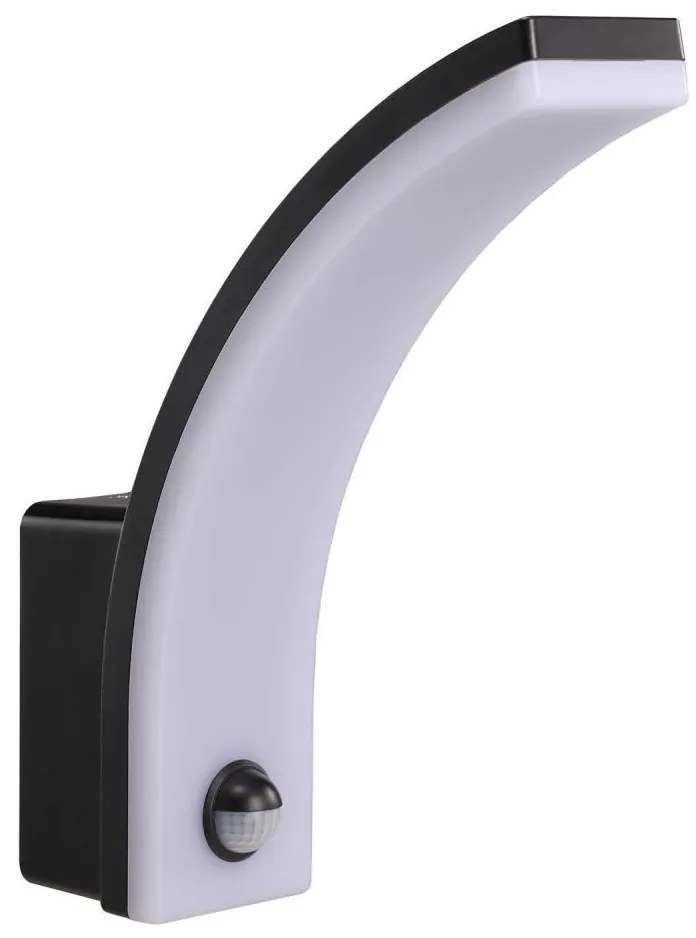 LED vonkajšie nástenné svietidlo so snímačom pohybu a súmraku, 20 W, 230 V, IP65