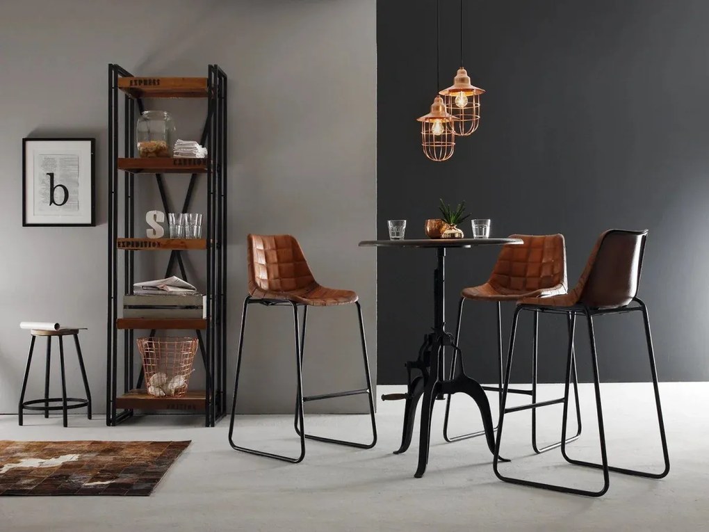 furniture-nabytek.cz - Sada 2 masívnych barových stoličiek Kerala
