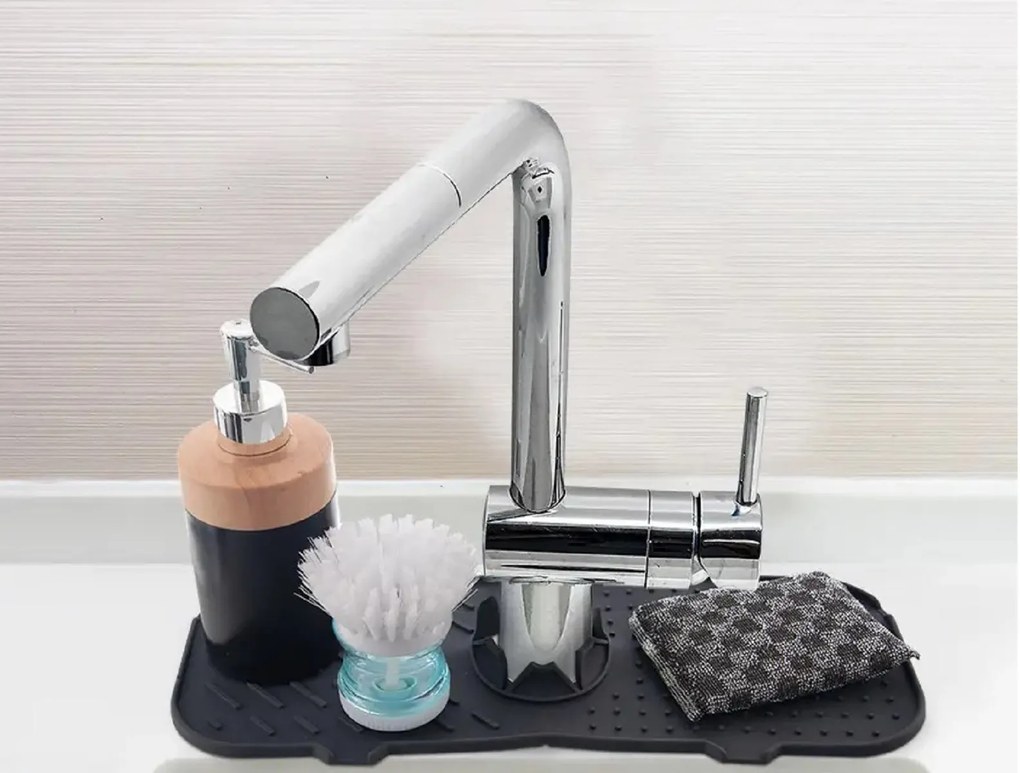 Orion Podložka pod batériu, k drezu silikónová, sivá