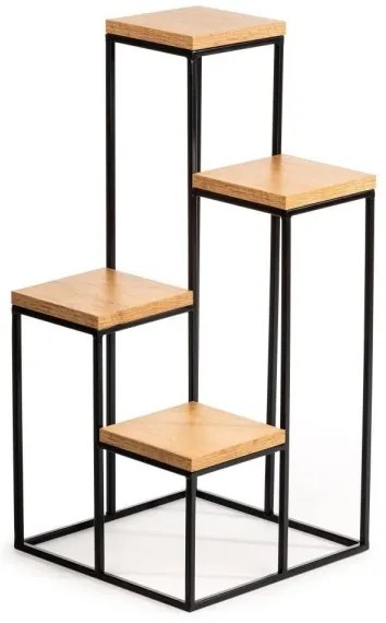 Stojan na kvety KASKADA 70x34 čierna/hnedá