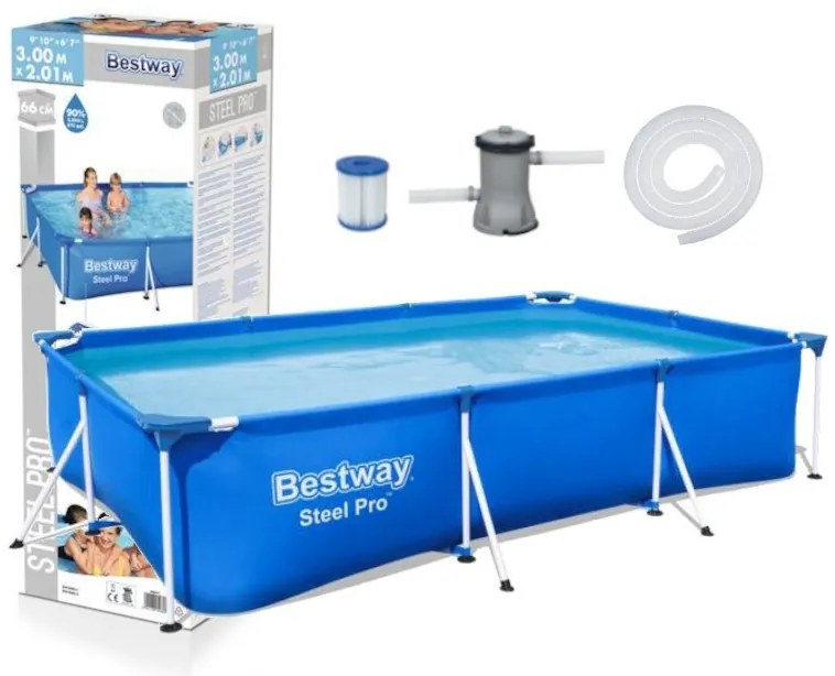 Bestway bazén Deluxe 3v1 - 300x201x66cm - 56411