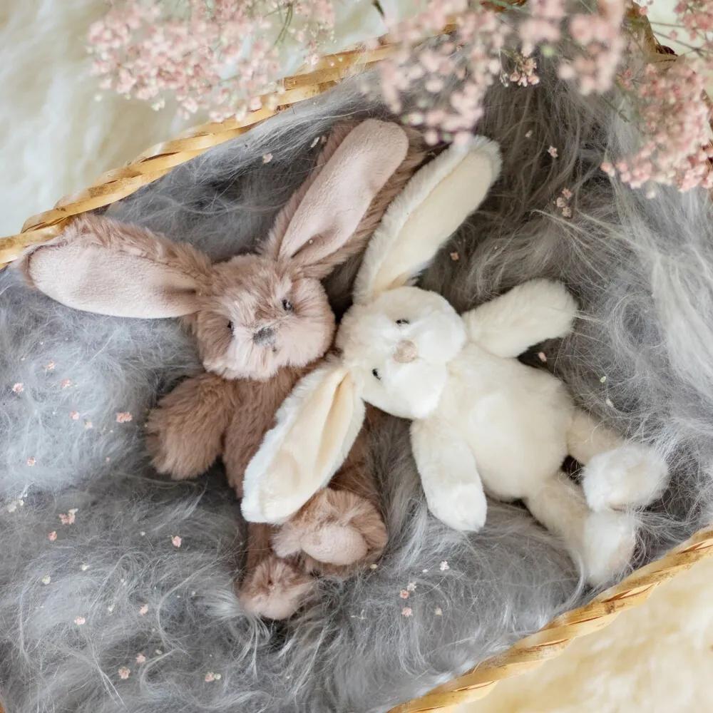 Plyšová dekoračná hračka hnedý zajačik Cuddly Bunny - 6*12*16cm
