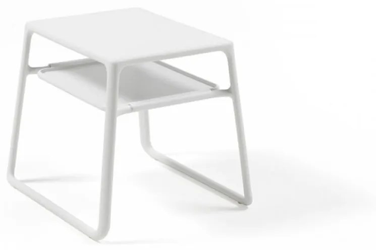 POP záhradný príručný stolík bianco
