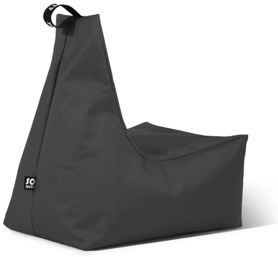 Sivý detský sedací vak Icy M – So Soft?