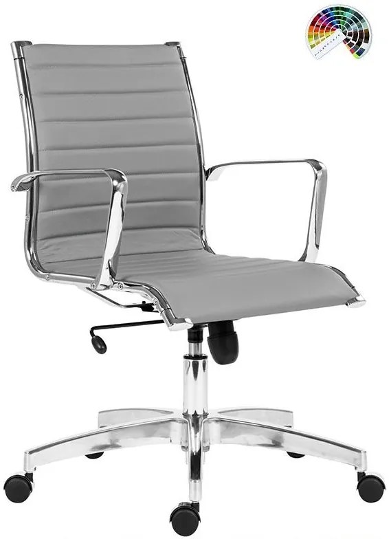 ANTARES Kancelárske kreslo 8850 KASE RIBBED LOW BACK čalúnenie KOŽA