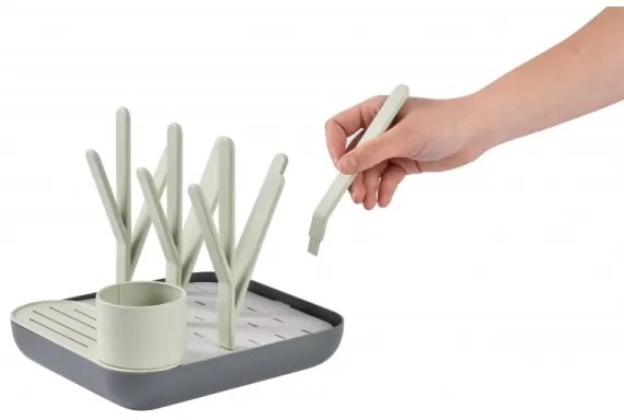 Beaba - Odkvapkávač na fľaše zelená/šedá