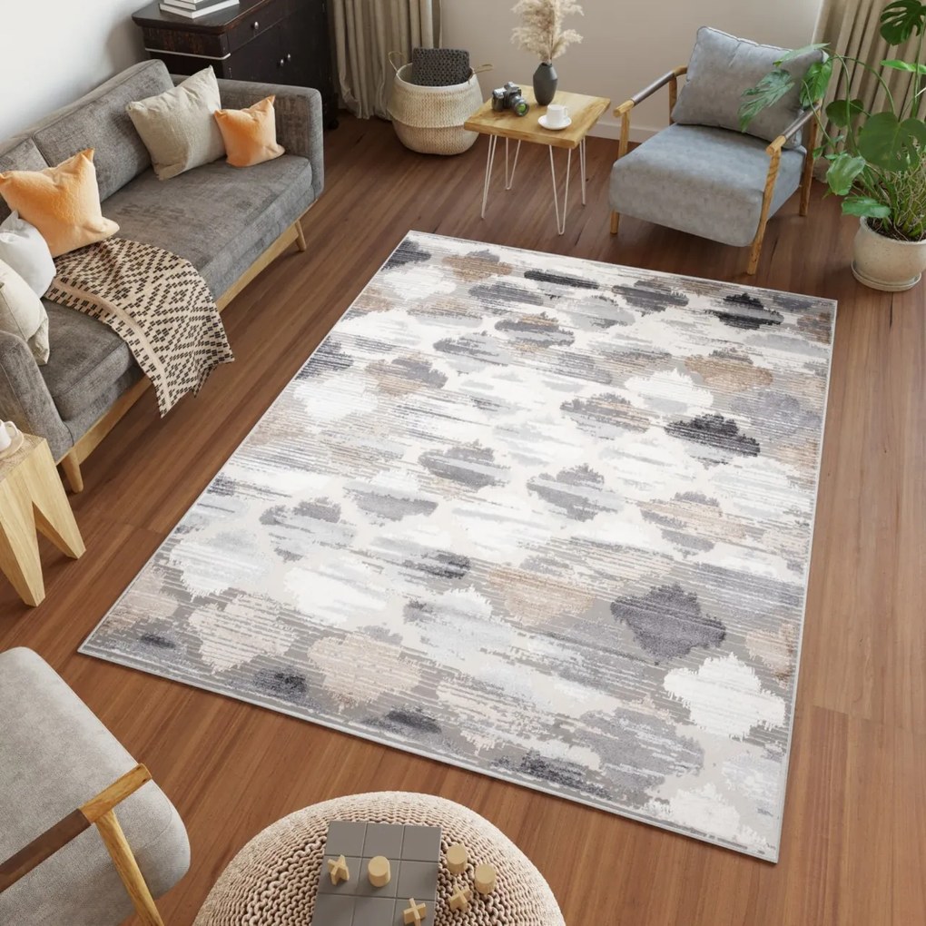 TA Koberec D654A BIELA D_VIZON VALLEY Rozmer: 140x200 cm