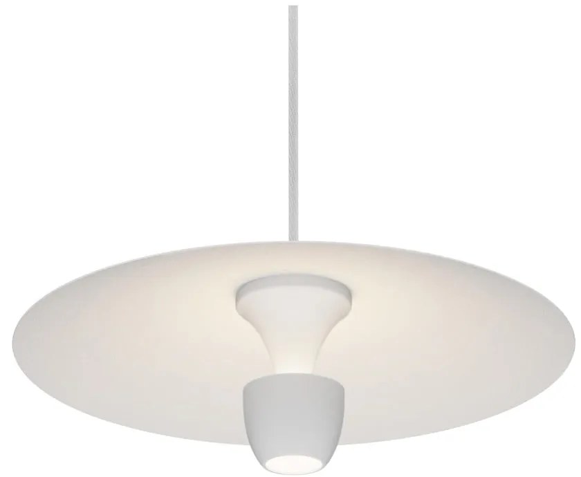 Biele závesné svietidlo SULION Poppins, výška 150 cm