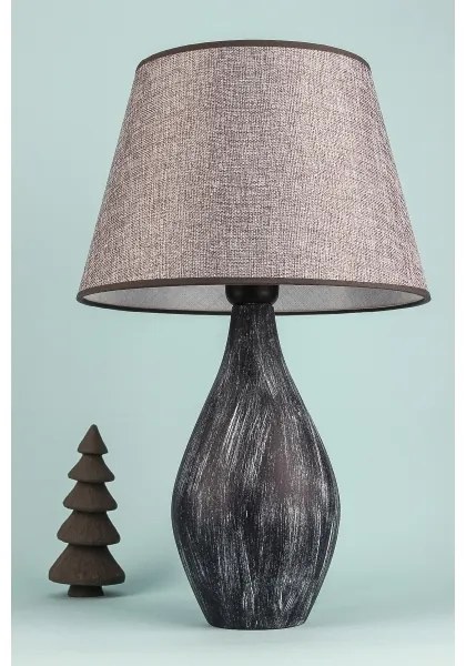 Stolná lampa RAMZES 1xE27/40W/230V šedá