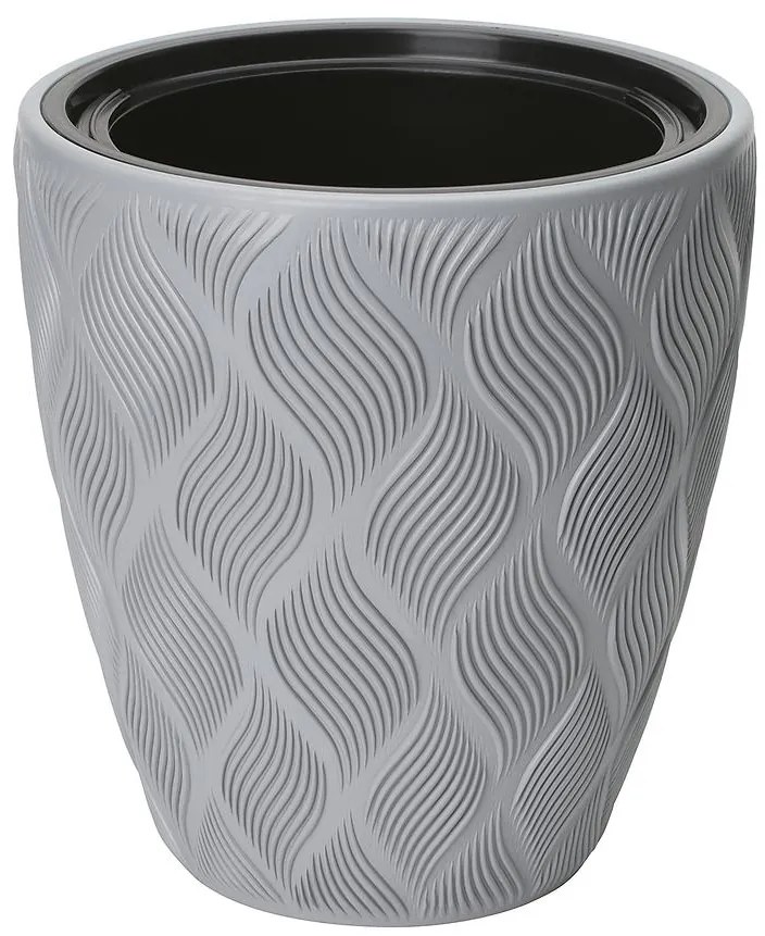 Kvetináč Flow 40 platina