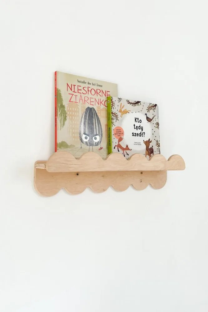 Závesná polica 4v1 s nastaviteľným volánom Biela