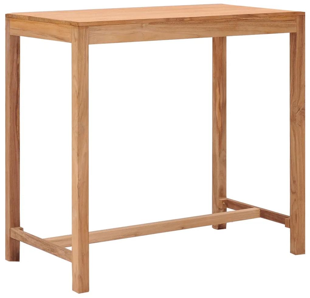 Záhradný barový stôl 110x60x105 cm teakový masív