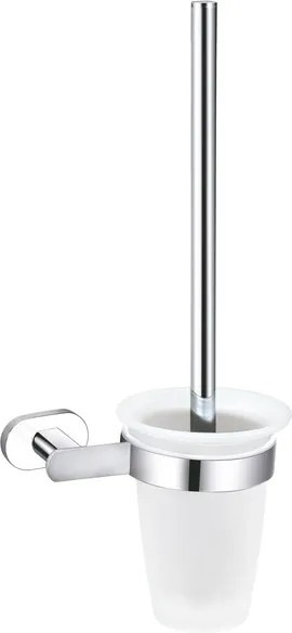 Slezák - RAV WC kefa, miska sklenená YUKON - YUA0500CB, Biela/chróm