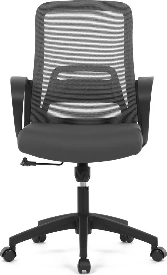 Kancelárska otočná stolička NERO — látka, sivá