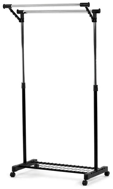 Autronic BONTEC Stojan na šaty, kov, čierna, 84511 BK Farba: Čierna