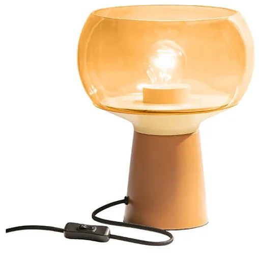 Stolná lampa ø 24 x v 28 cm oranžová MUZZA