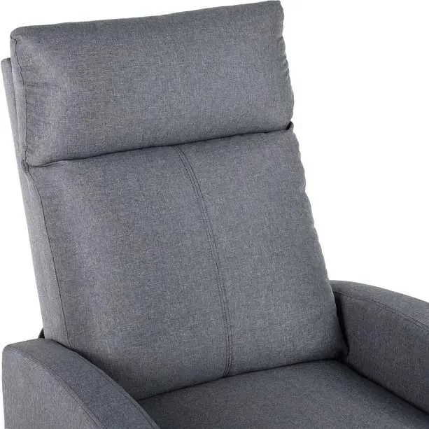 LuxuryForm DESIGN Televízne kreslo RUFO s polohovaním - sivé