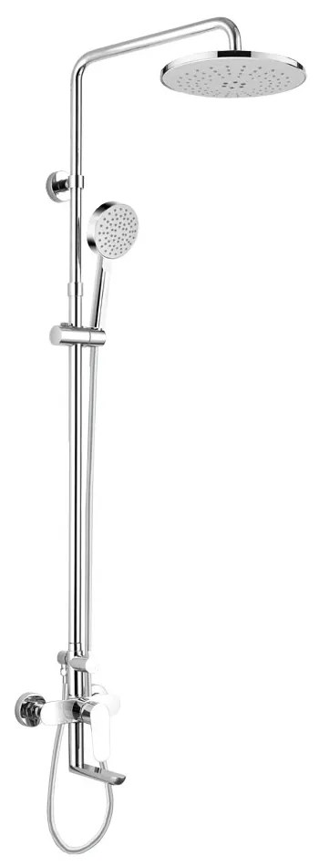 Mereo Mereo, Vaňová batéria s hlavovou guľatou sprchou, sivá, MER-CBE60101SA