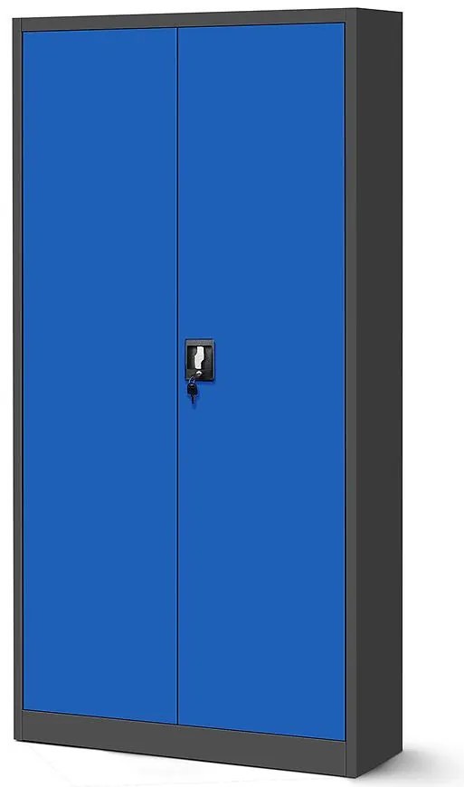 Skriňa Jan kovová antracit/modrá