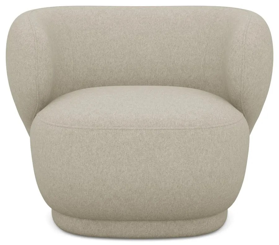 Béžové kreslo Hina – Makamii