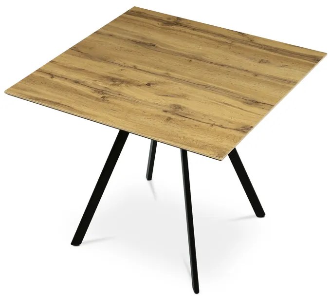 Autronic BONTEC Jedálenský stôl 90x90cm, lamino, sivý dub, HT-R5190 GREY Farba: Šedá