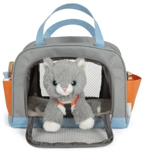 Small Foot - Plyšová mačka s ošetrovateľskou sadou