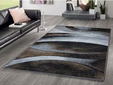 Koberec Kolibri 160x230 cm, strieborná abstrakcia%