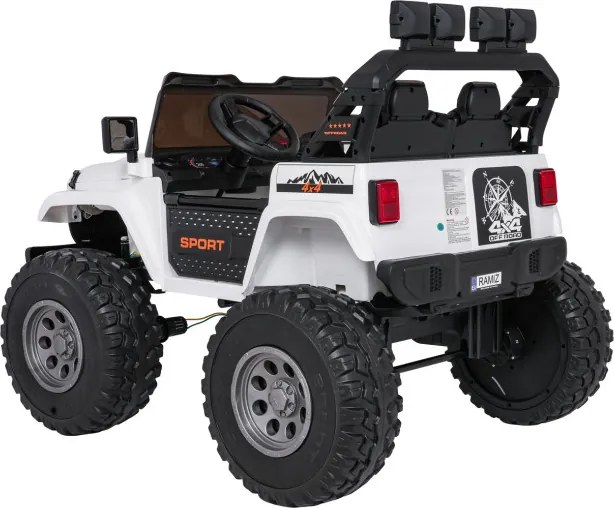 Elektrické autíčko Extreme Sport 4x4 biele