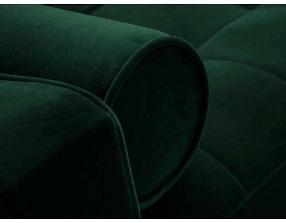 Zelená zamatová rozkladacia pohovka Milo Casa Santo