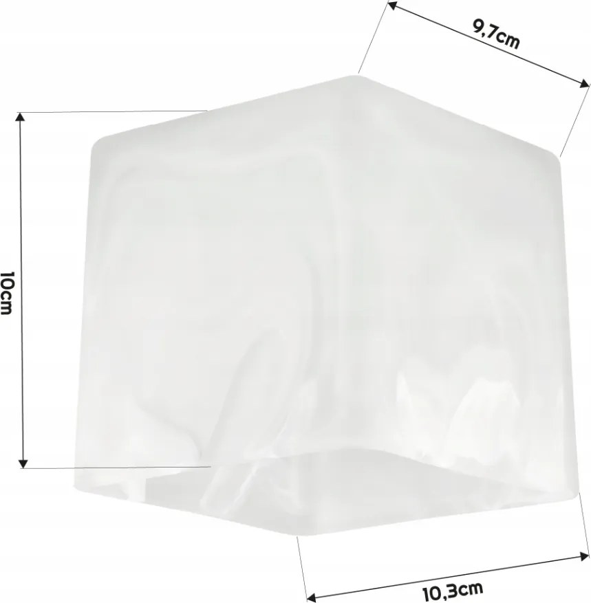 BERGE LED závesné stropné svietidlo, drevený trám, 2xE27, Luster Milk Cube