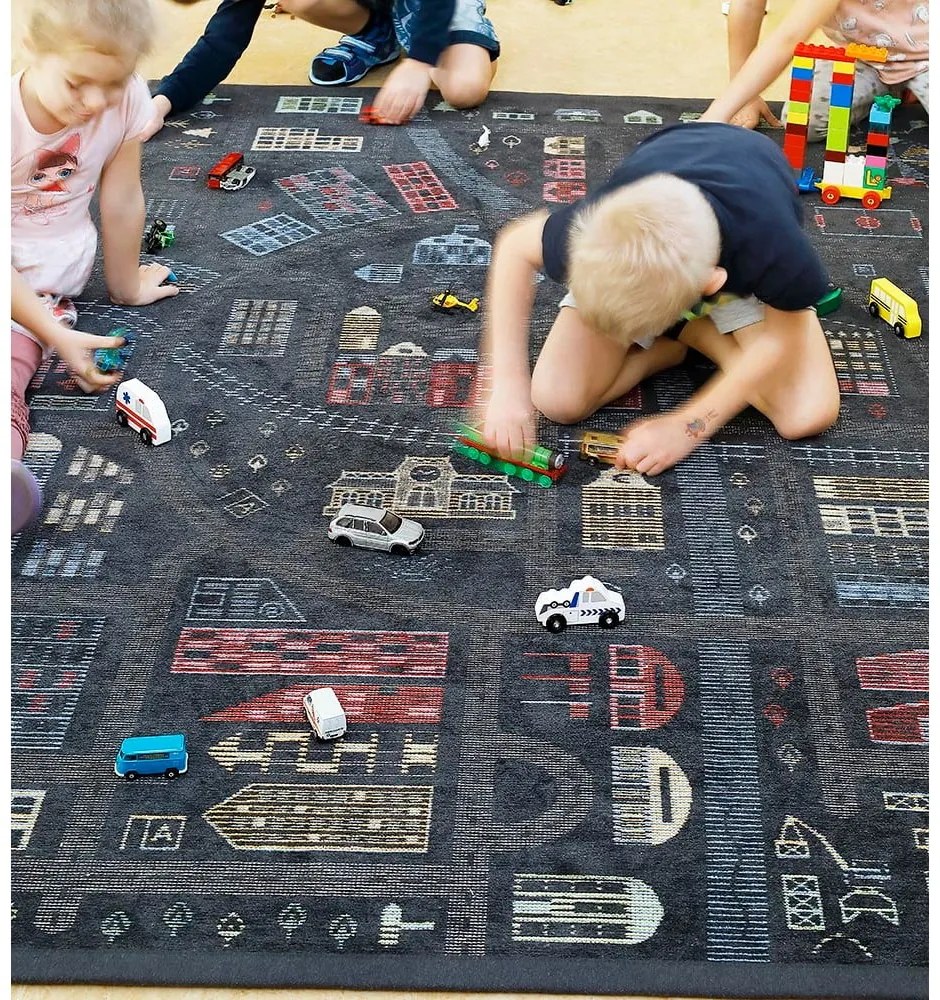 Čierny obojstranný detský koberec Narma Ülejõe, 160 x 230 cm