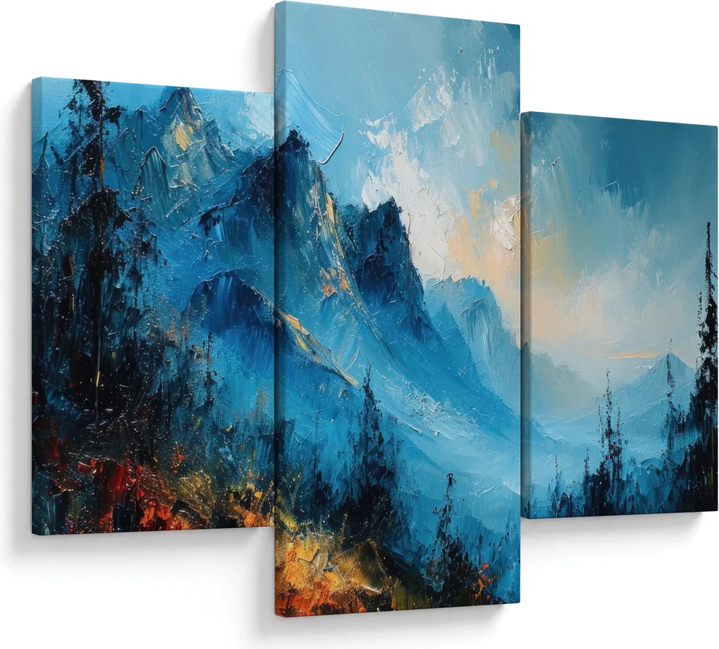 Obraz - Maľba hôr (90x60 cm)