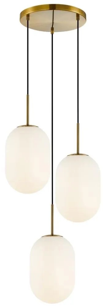 Luster na lanku ALIAS 3xE14/40W/230V zlatá