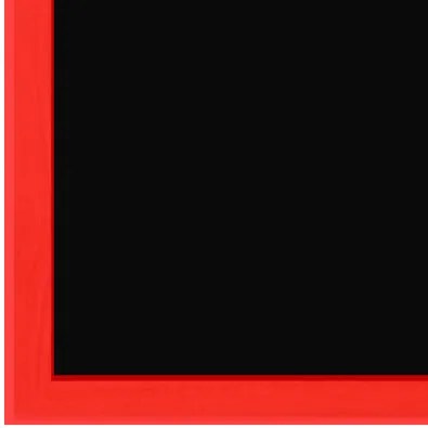 Toptabule.sk KRT01SDRBR Čierna kriedová tabuľa v červenom drevenom ráme 100x200cm / magneticky
