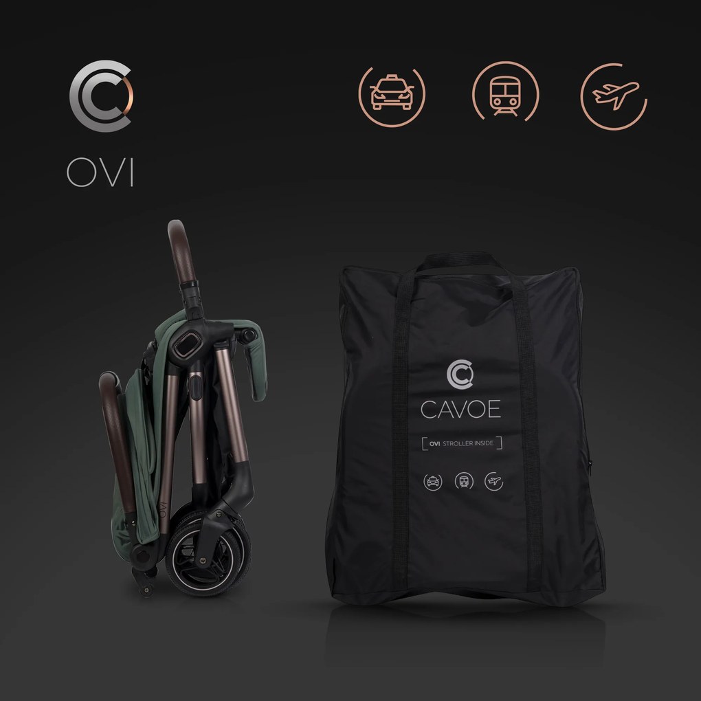 Športový kočík vhodný do lietadla Cavoe OVI Laura