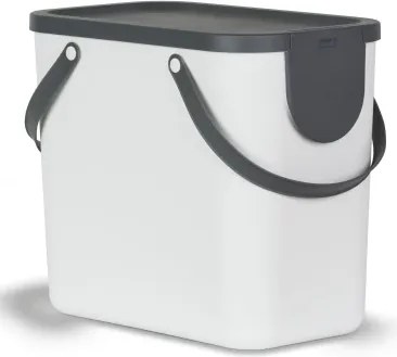 Odpadkový kôš Albula 25 l, biely%