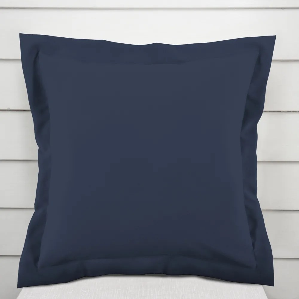 Biante Bavlnená obliečka na vankúš s lemom Moni MO-070 Námornícka modrá 50 x 60 cm