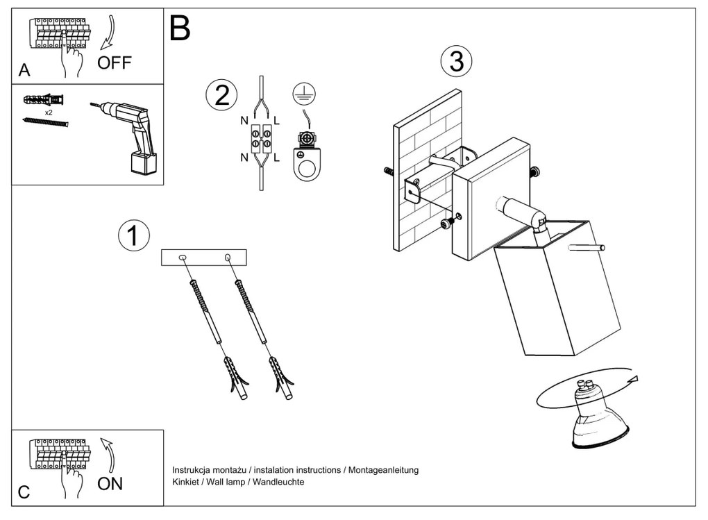 Bodové svietidlo Merida, 1x čierne kovové tienidlo, (možnosť polohovania)