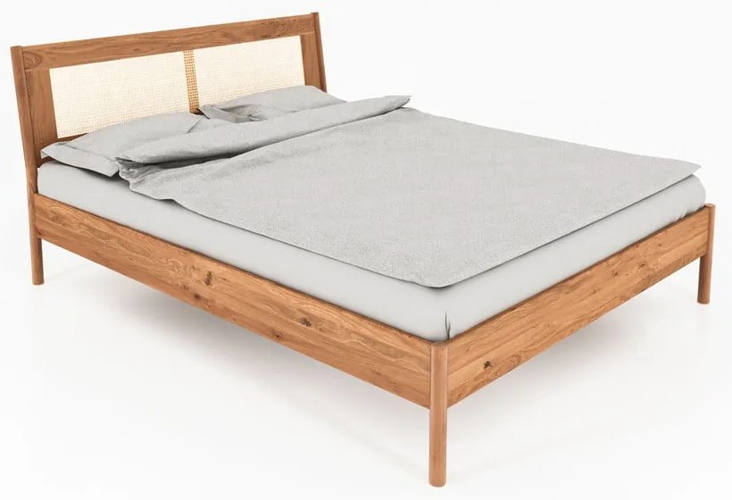 Jednolôžková posteľ z dubového dreva 90x200 cm v prírodnej farbe Pola - The Beds