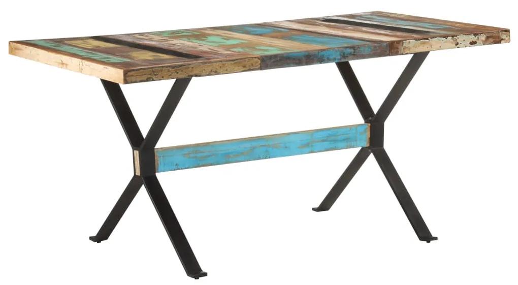Jedálenský stôl 160x80x76 cm, recyklovaný masív