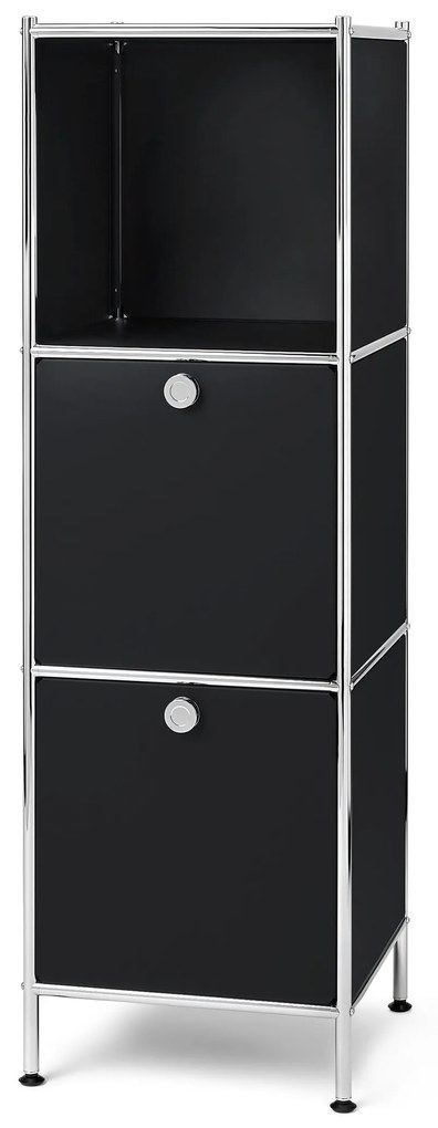 Úzka kovová komoda »CN3« s 2 výklopnými priečinkami