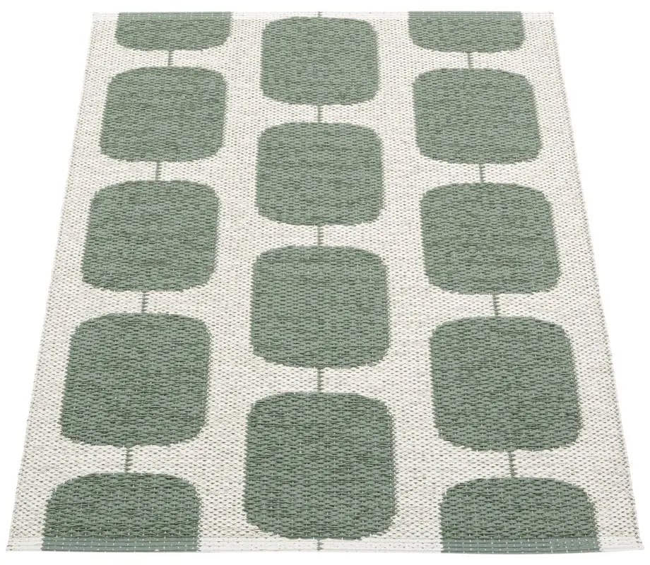 Zeleno-krémový vnútorný a vonkajší koberec 70x100 cm Sten Army – Pappelina