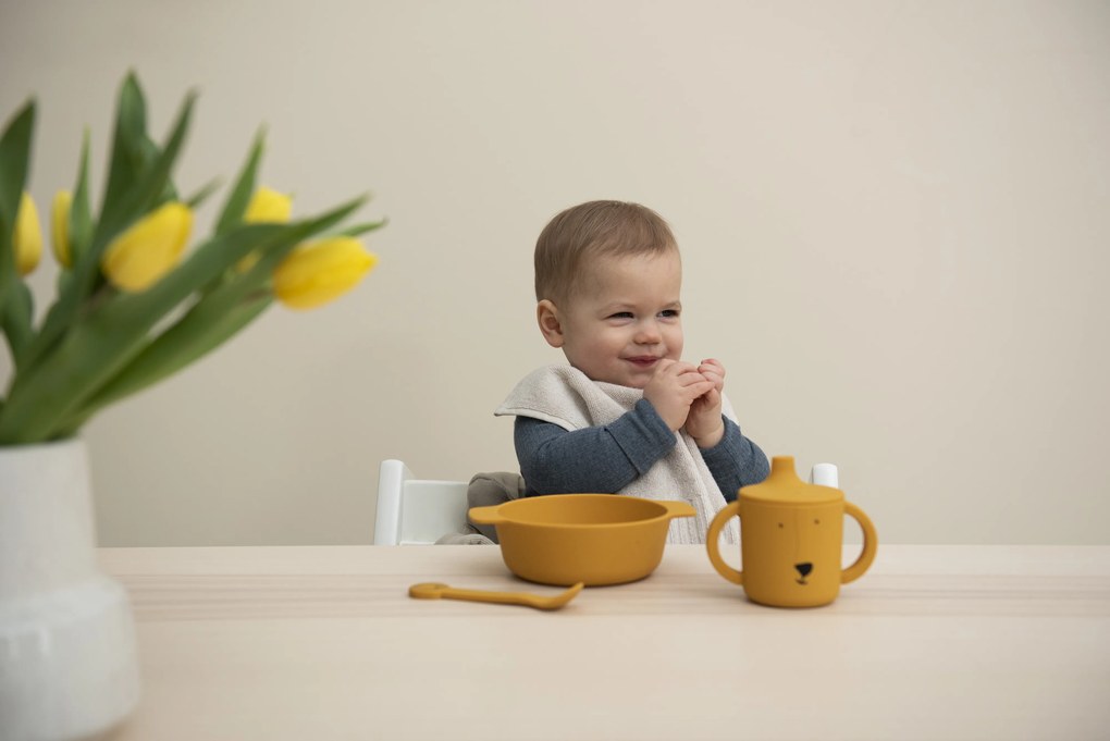 Detská silikónová miska Mr. Lion